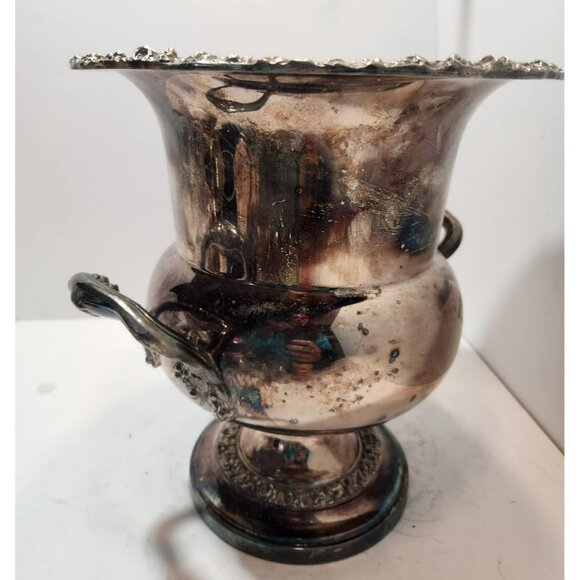 Vintage Sheridan Victorian Silverplate Ice Champagne Wine Bucket Trophy Style - Picture 9 of 16